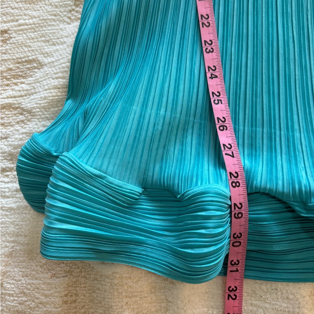 NWT Beulah Turquoise Pleated Top & Skirt Set One Size - Picture 16 of 16